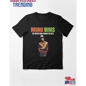 Bruno Mars The Magic Man Behind Hits Classic Tshirt Essential Unisex